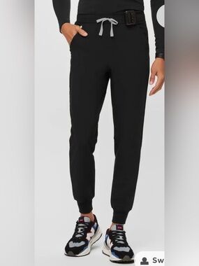 Figs Tansen Black Men’s Jogger Scrub Pants